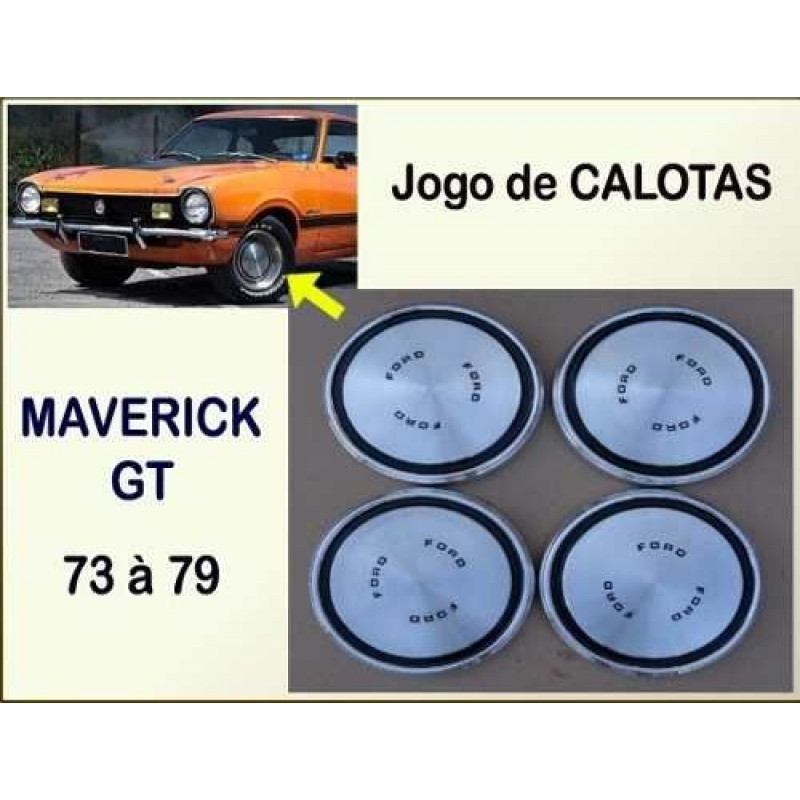 Calota Maverick GT V8 73 à 79 Alumínio - Jogo