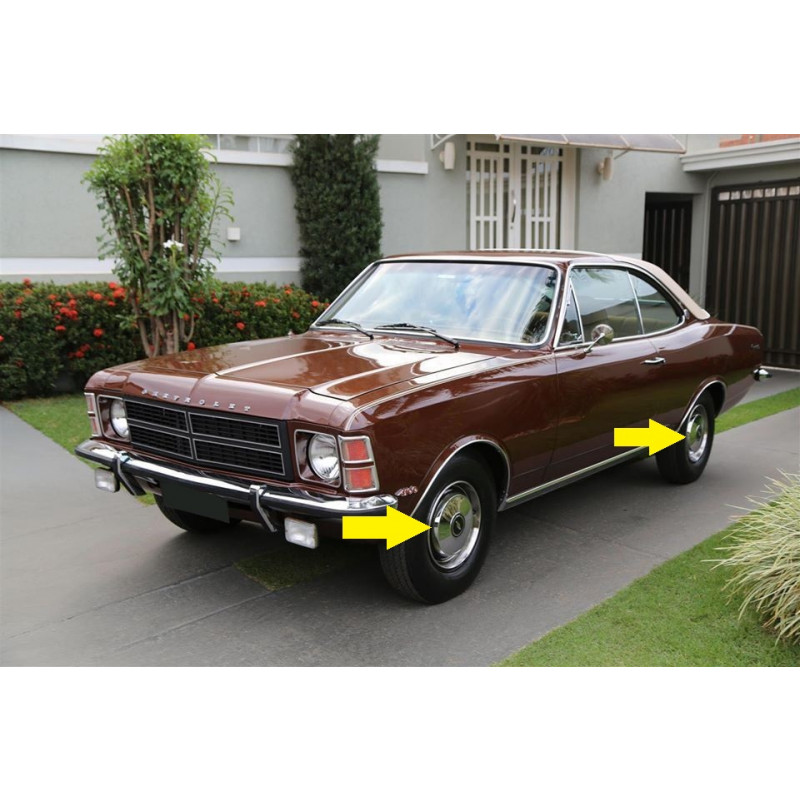 Calota Opala Caravan 1978 a 1979 Cromada Original Usada - Jogo