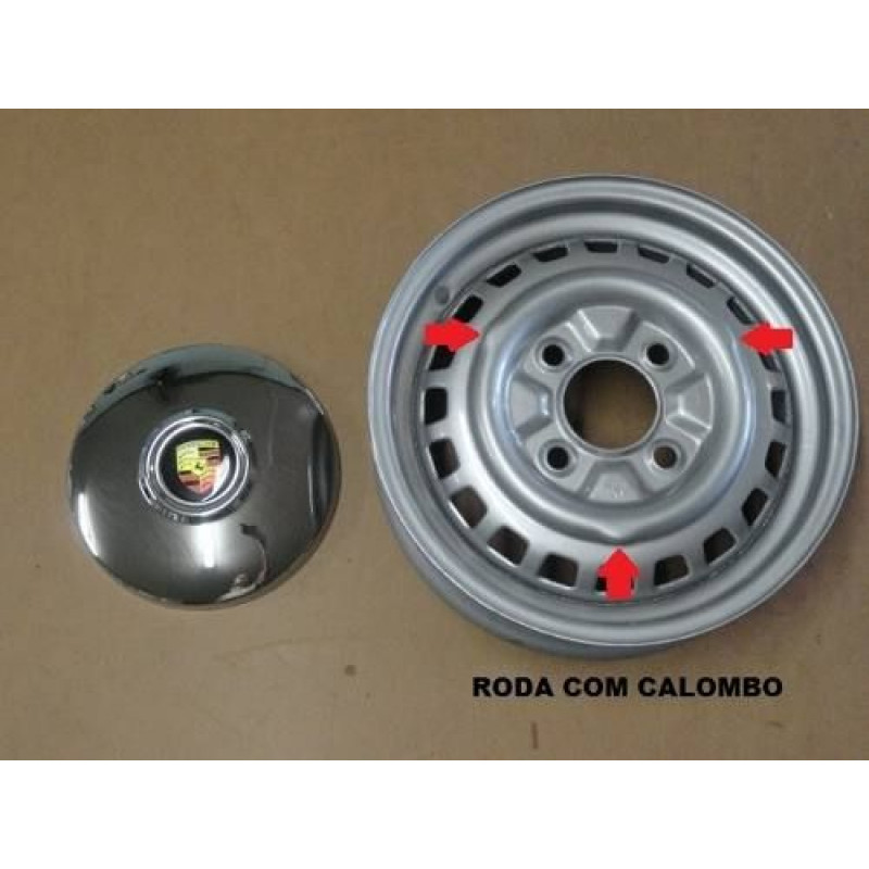 Calota Porsche Encaixe Calombo - Jogo