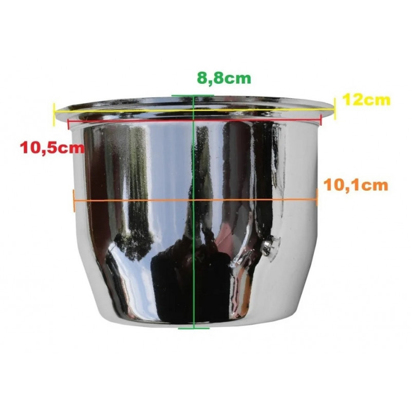 Calota Copinho Plástico Cromada Roda Ferro Mangels 11cm Furo Central D-20 A-20 Veraneio - Jogo