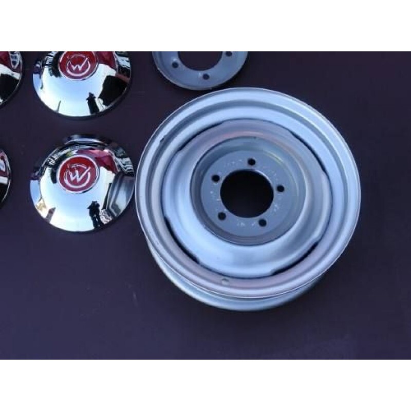 Calota 4x2 Willys Rural F-75 1960 a 1970 com Suporte - Jogo