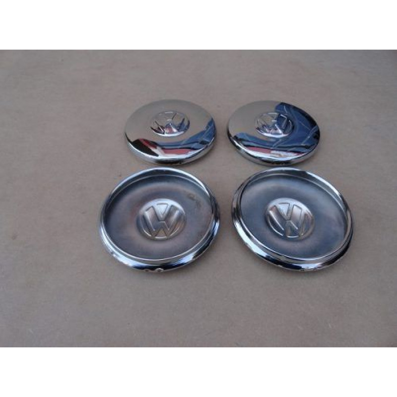 Calota Roda Ferro Com Calombo Gol CL Marmitinha Cromada Nova - Jogo