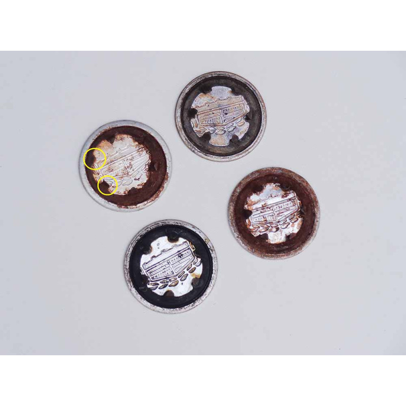 Calotinha Centro Roda Ford Corcel Belina II 2 LDO Original Vermelho Usado