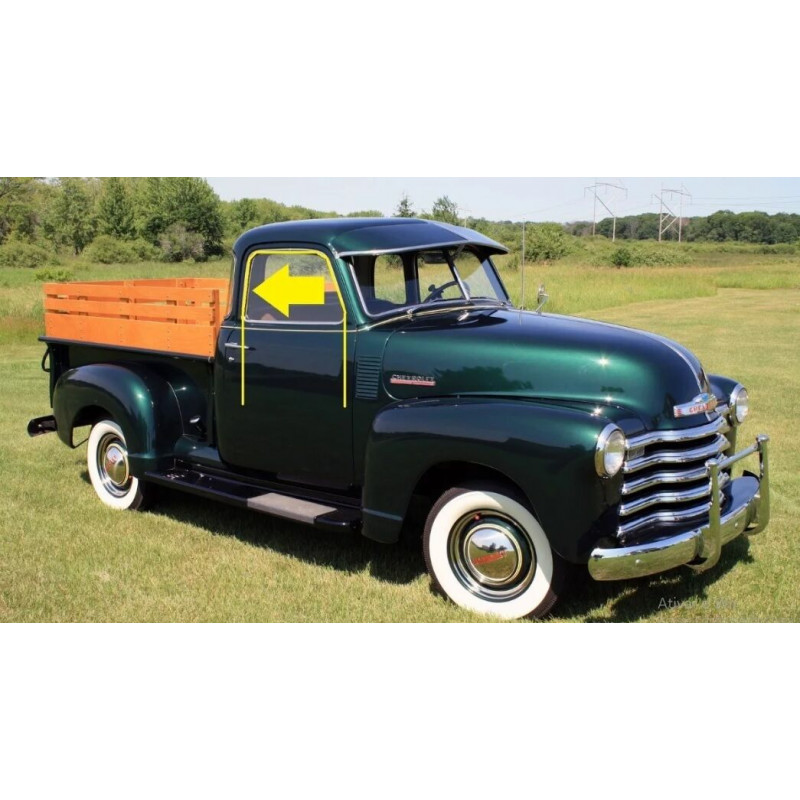 Canaleta Vidro da Porta 5,20m com Friso P/ Pick-Up Sem Quebra Vento