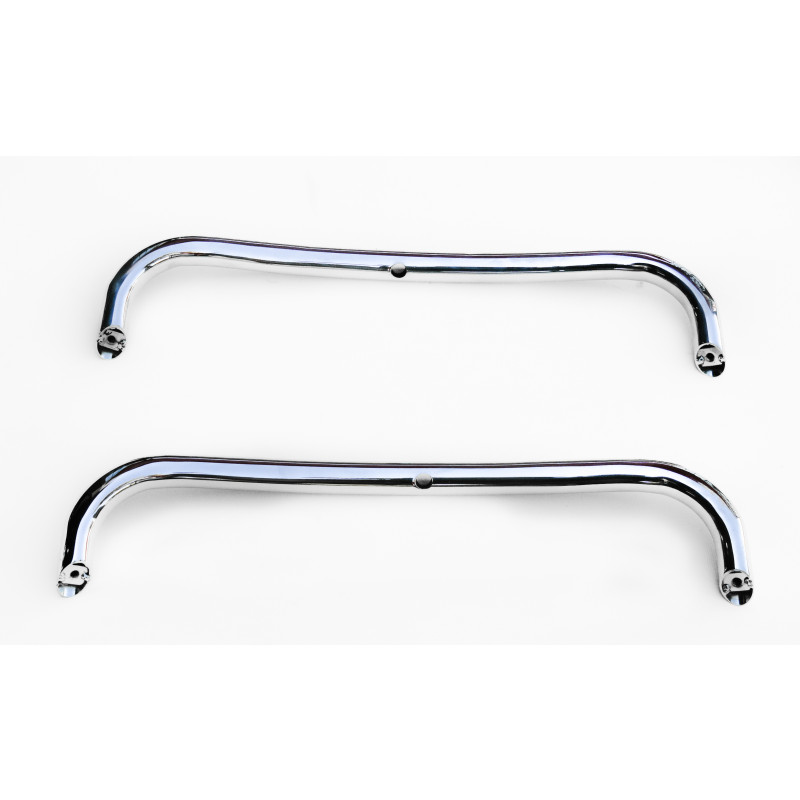 Puleiro Cano Tubo Parachoque Traseiro Fusca Até 1970 Cromado Par