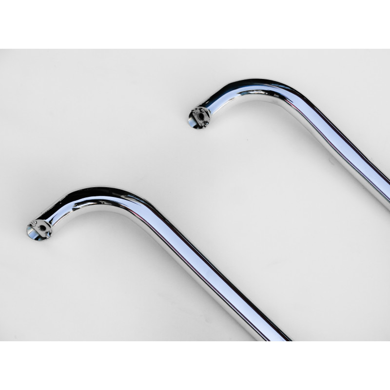 Puleiro Cano Tubo Parachoque Traseiro Fusca Até 1970 Cromado Par