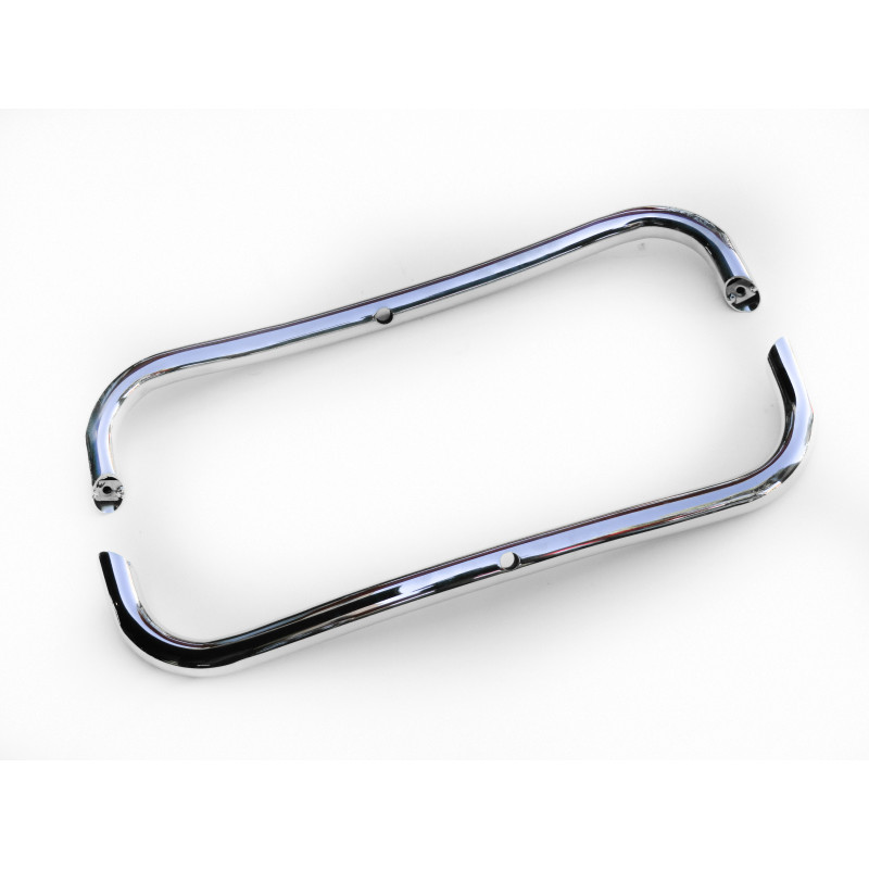 Puleiro Cano Tubo Parachoque Traseiro Fusca Até 1970 Cromado Par