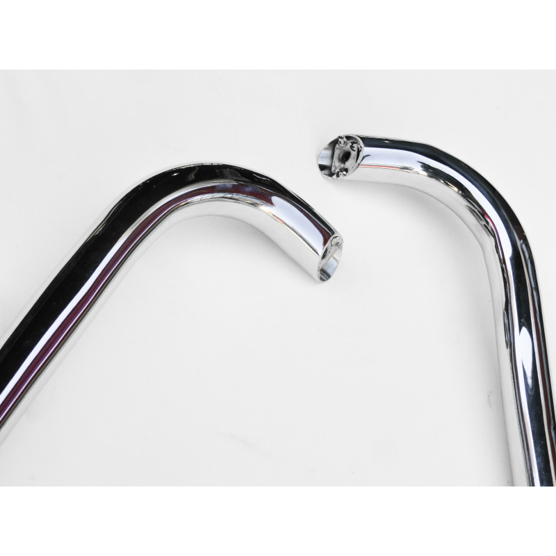 Puleiro Cano Tubo Parachoque Traseiro Fusca Até 1970 Cromado Par