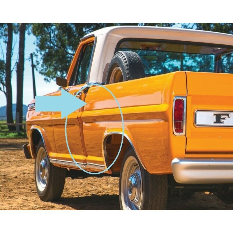 Canto Ponta Dianteira Esquerda da Caçamba F-100 F-1000 72 à 92