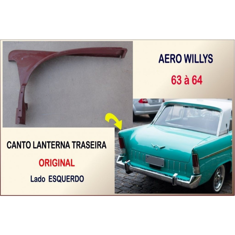 Canto da Lanterna Traseira Aero Willys 63 à 64 - Original