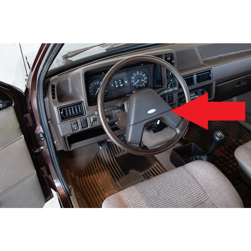 Capa Botão da Buzina Volante Escort MK3 83 à 86 Original Usada 