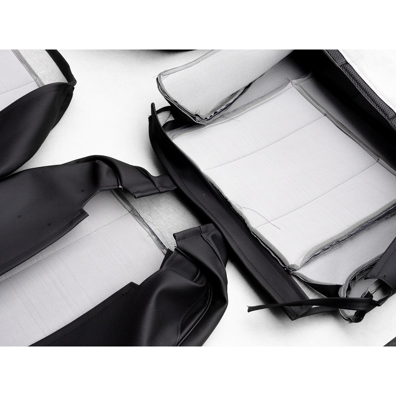 Capa Forração Banco Corcel I até 73 à 77 Preto Modelo Original Jogo 