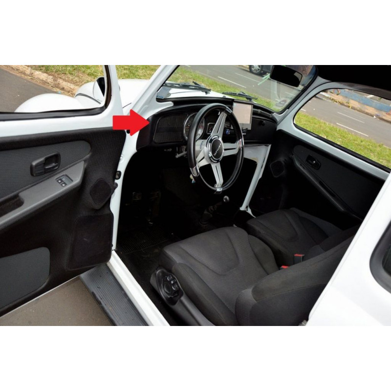 Capa do Painel Fusca 1971 à 1974 Preta Nova