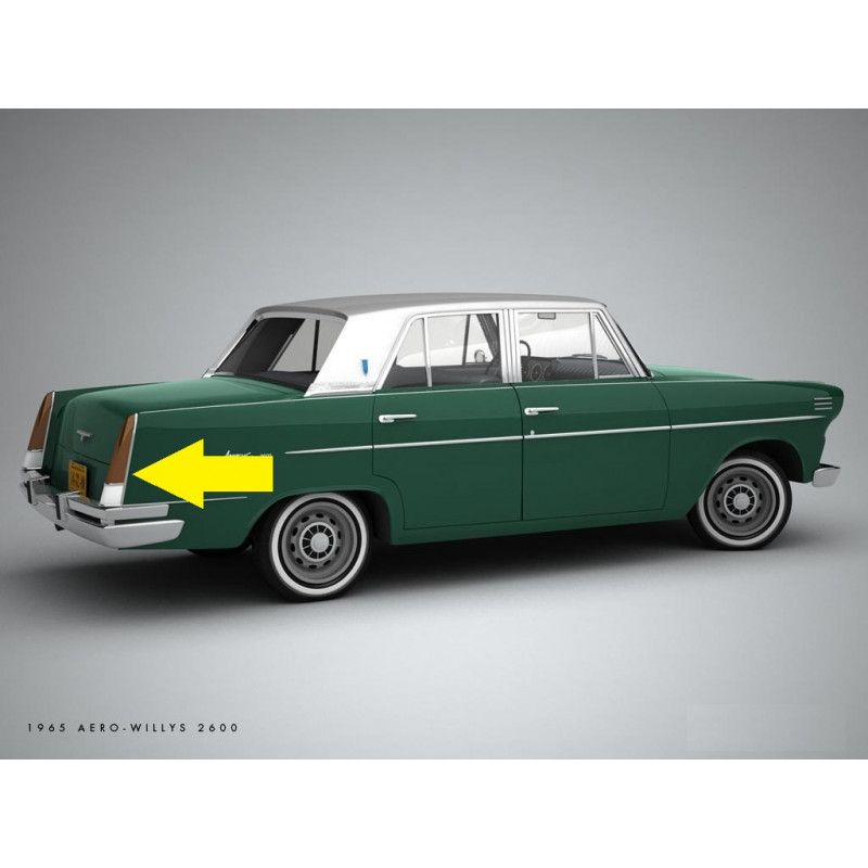 Carcaça Lanterna Traseira Aero Willys 1965 a 1966 Original Usada