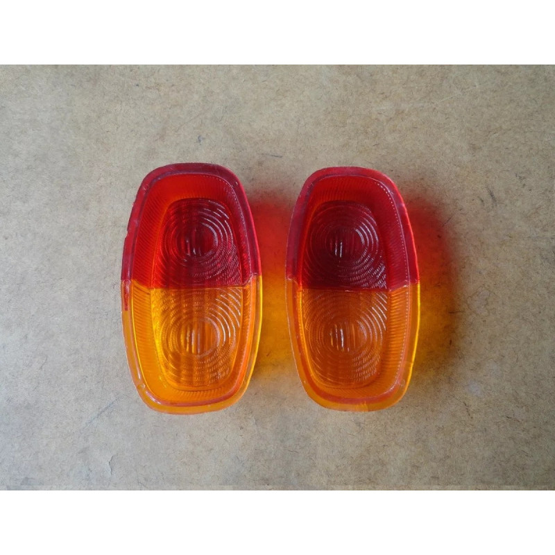 Lente Lanterna Traseira Carretinha Reboque Bicolor - Par
