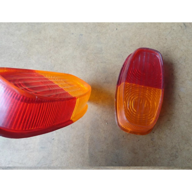 Lente Lanterna Traseira Carretinha Reboque Bicolor - Par