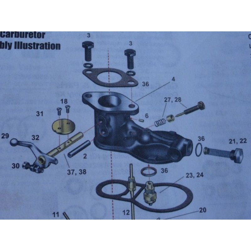 Carburador Zenith Esquema de Peças