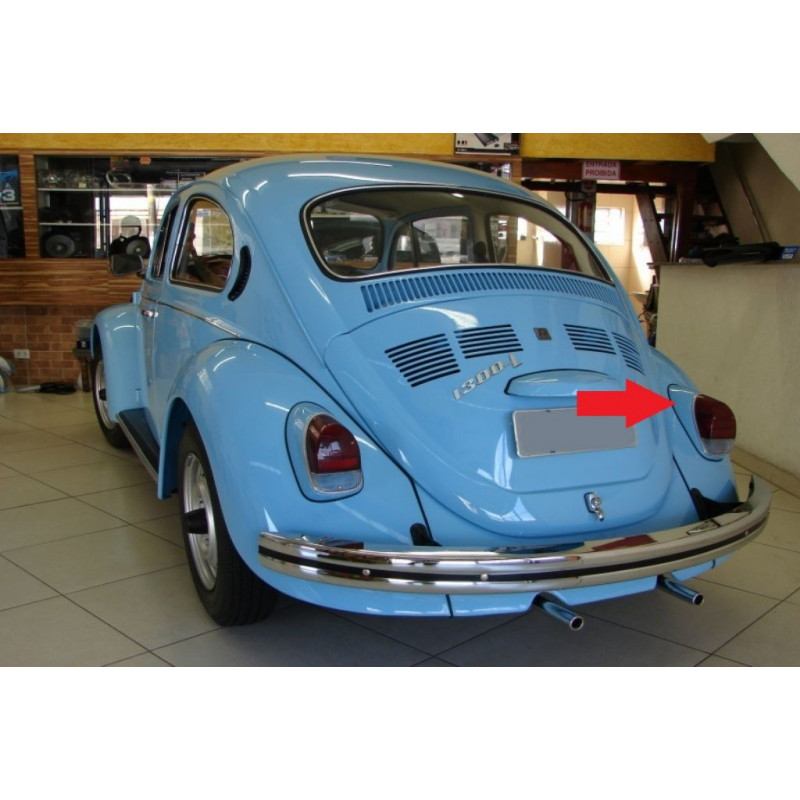 Carcaça Lanterna Traseira Direita Fusca 1600, 1500, 1300L 1970 à 1978 Nova