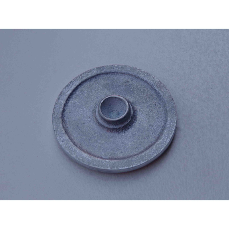 Calota Emblema Centro Miolo Roda S Scorro Metal Polido 63mm - Unitário