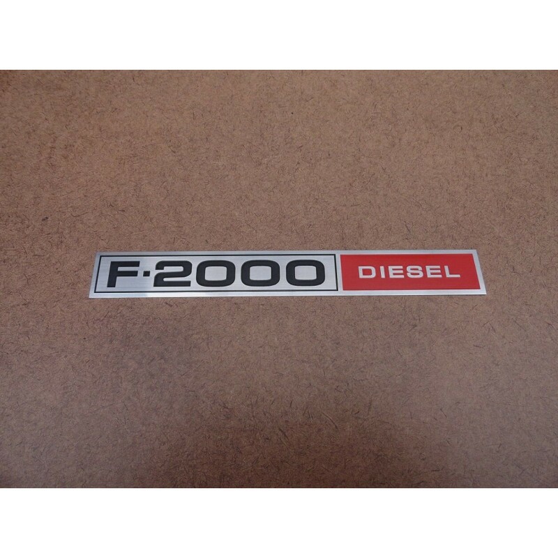 Chapinha do Emblema Lateral  Logo F-2000 Diesel 1980 a 1982 Nova