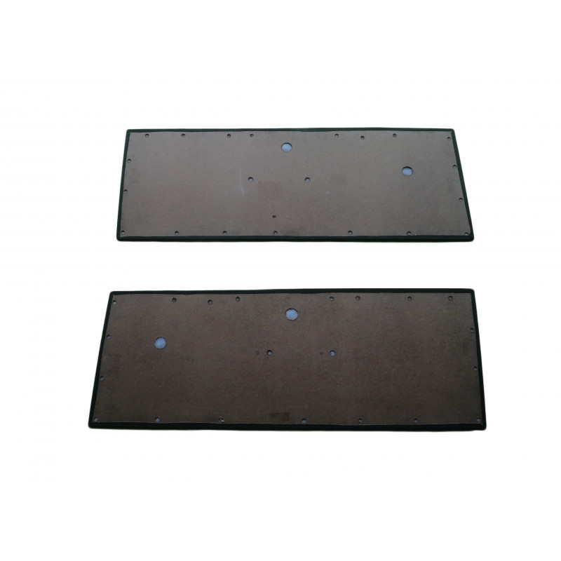 Forro Porta Chevette 78 À 80 2 Portas Preto Com Jacarandá e Friso - Jogo