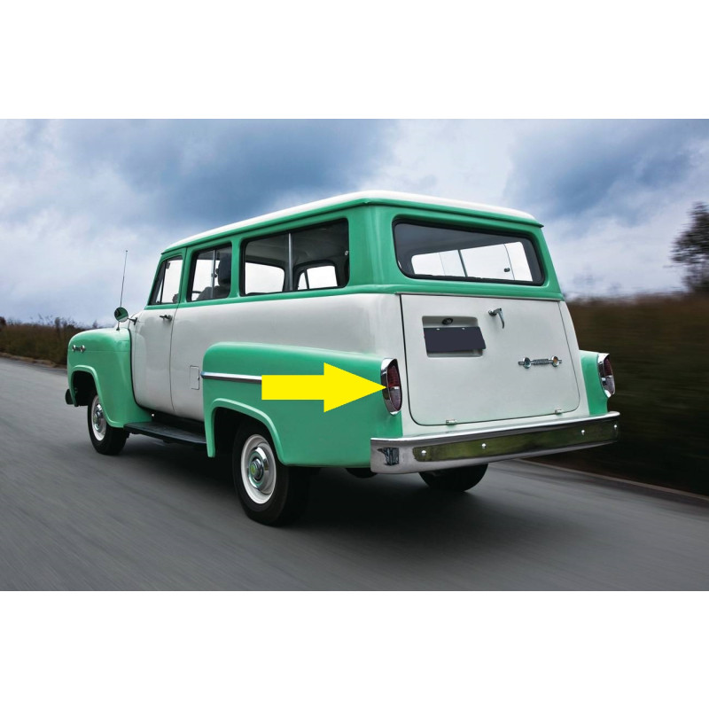 Lente Lanterna Traseira Chevrolet Brasil Amazonas Corisco Alvorada - Jogo