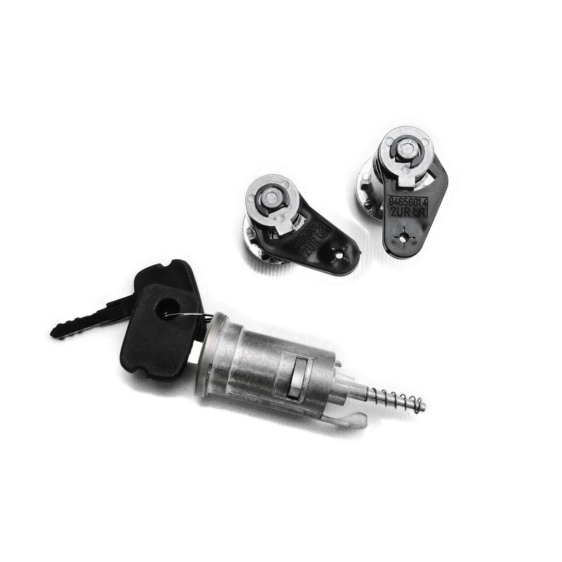 Cilindro de Porta e Ignição Chevette Marajó Chevy Cromado Mesma Chave Jogo