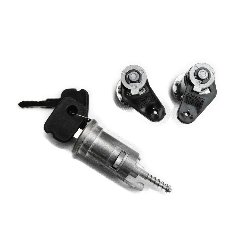 Cilindro de Porta e Ignição Chevette Marajó Chevy Cromado Mesma Chave Jogo