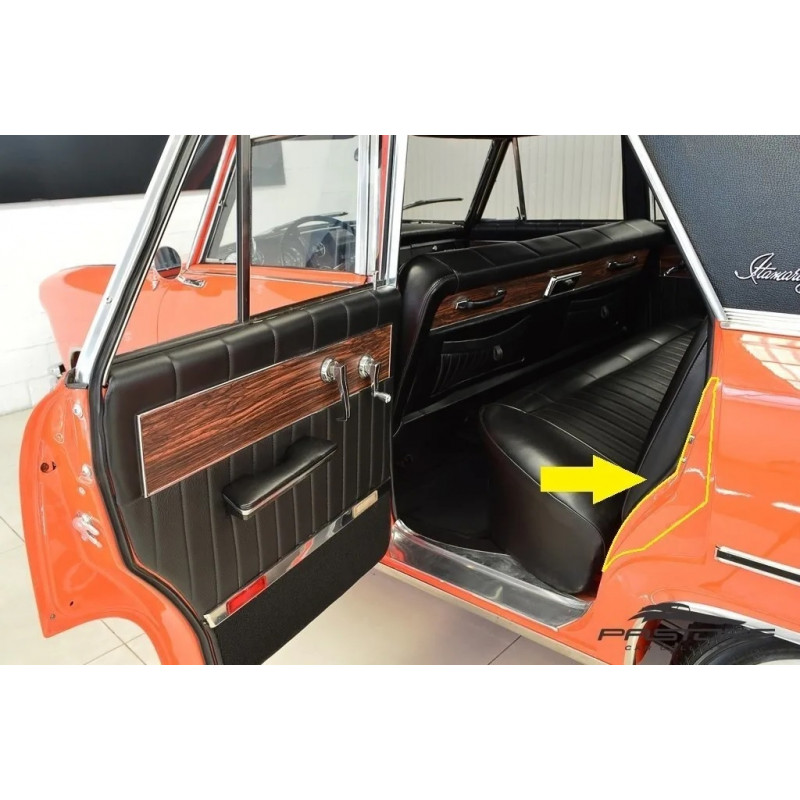 Coluna Lateral Porta Traseira Esquerda Aero Willys 1963 a 1971 Original Novo