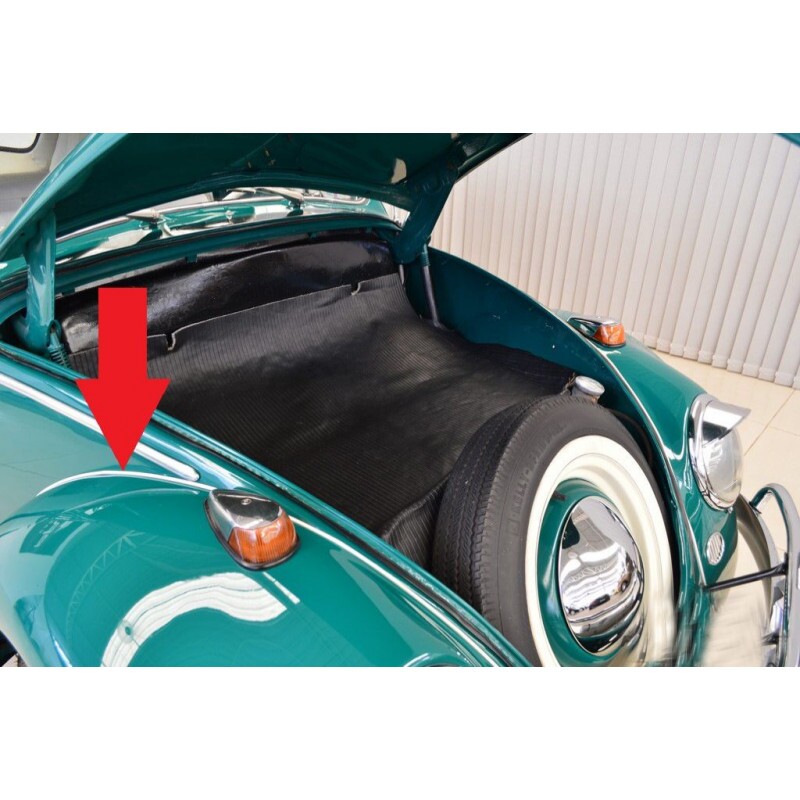 Debrum Galão Branco Paralama Dianteiro Fusca - Par