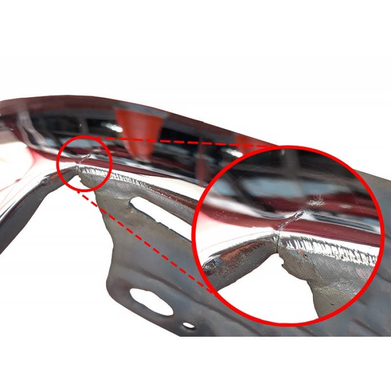 Parachoque Traseiro Lâmina Amarok Todos Anos Com Furo p/ Sensor e Detalhes