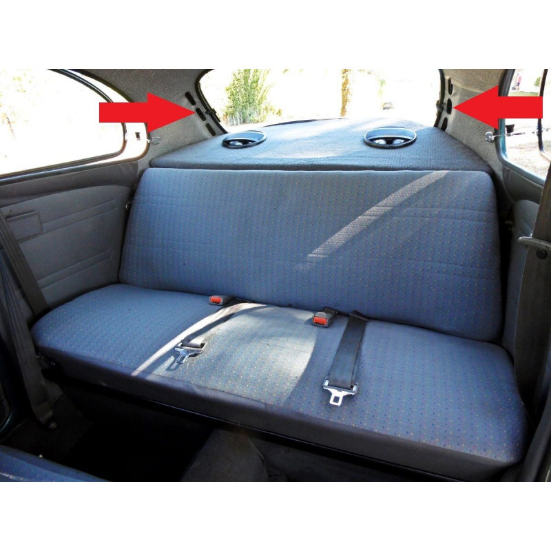 Difusor de Ar Interno Preto Entrada Saida Acabamento Fusca Brasilia Variant TL - Jogo Plástico