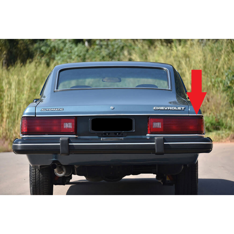 Friso do Canto da Lanterna Traseira Direita Opala 80 à 90 Novo 