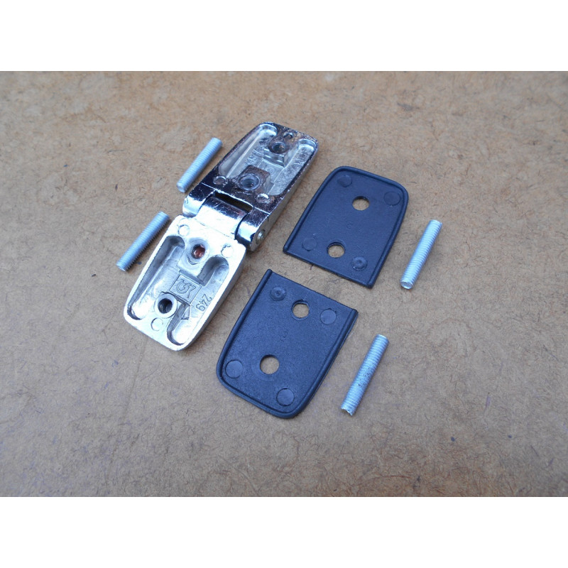 Dobradiça Externa P/ Capota de Fibra ou Tampão Maritimo Cromada