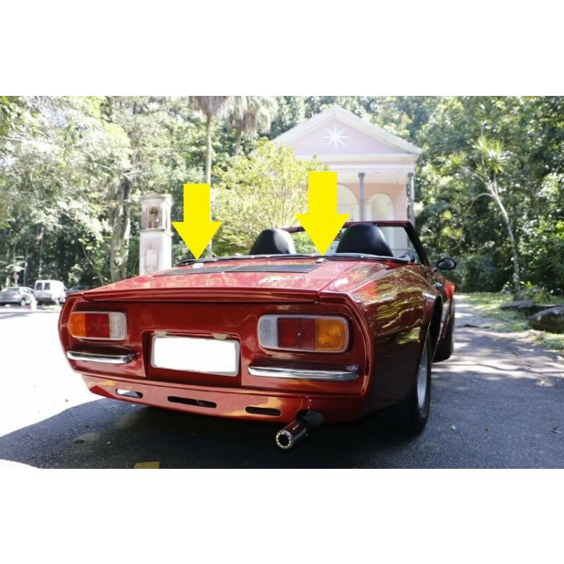 Dobradiça Externa Tampa Motor Cromada Puma Buggy Gurgel