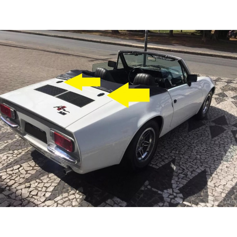 Dobradiça Externa Tampa Motor Preta Puma Buggy Gurgel