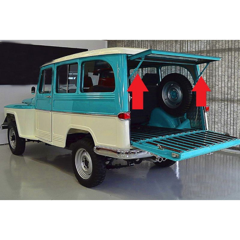 Dobradiça Janela Traseira Rural 1960 à 1977 Original Nova - Par