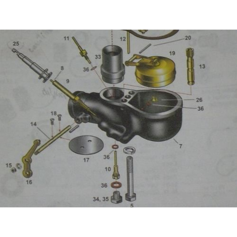 Peça Carburador Eixo Borboleta Afogador Ford 28 à 48 Importado