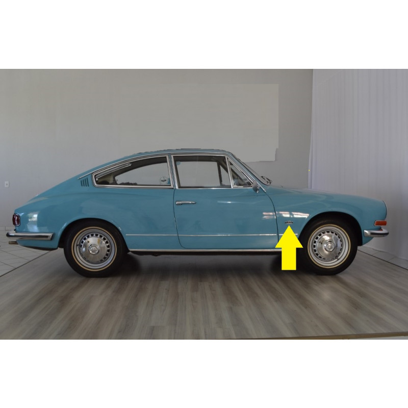 Emblema Lateral Paralama Karmann Ghia TC e TL Morceguinho Novo