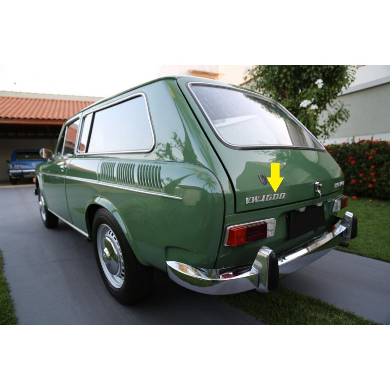 Emblema 1600 Cromado Fusca Variant l TL Novo