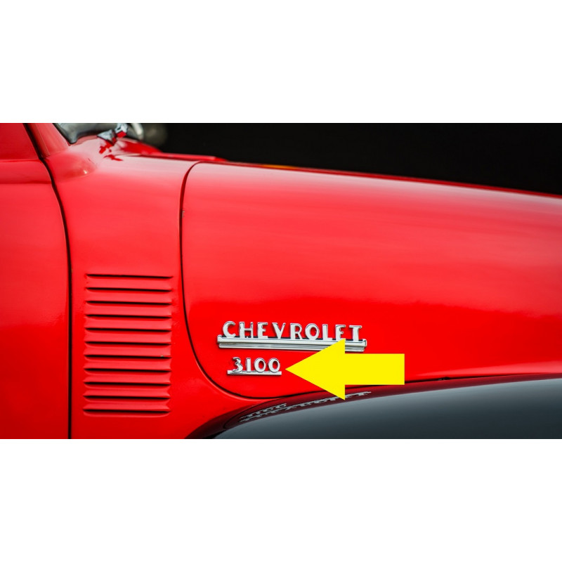 Emblema 3100 Chevrolet Boca de Sapo 3100 1947 a 1952