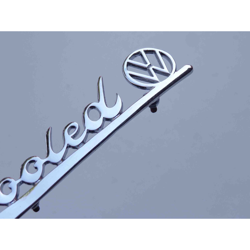 Emblema Aircooled Capô Tampa Volkswagen Fusca Metal Cromado