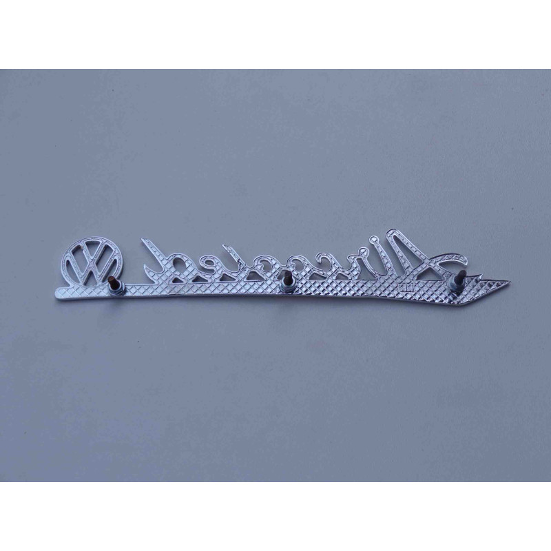 Emblema Aircooled Capô Tampa Volkswagen Fusca Metal Cromado