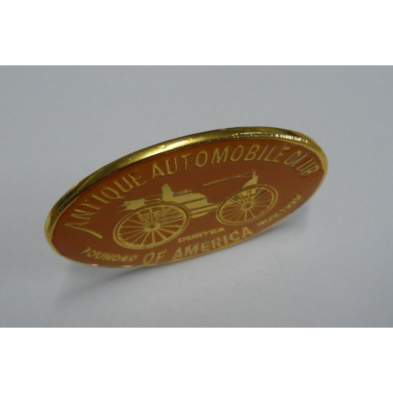 Emblema Antique Automobile Club of America Laranja + Dourado