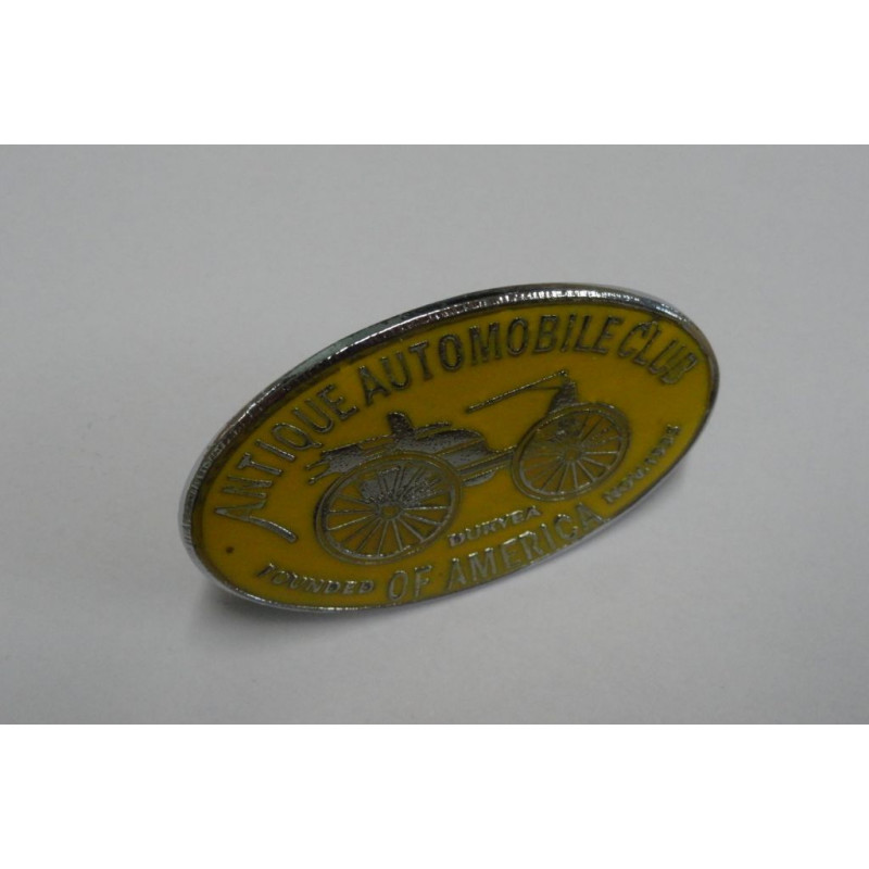 Emblema Antique Automobile Club of America Amarelo + Prata