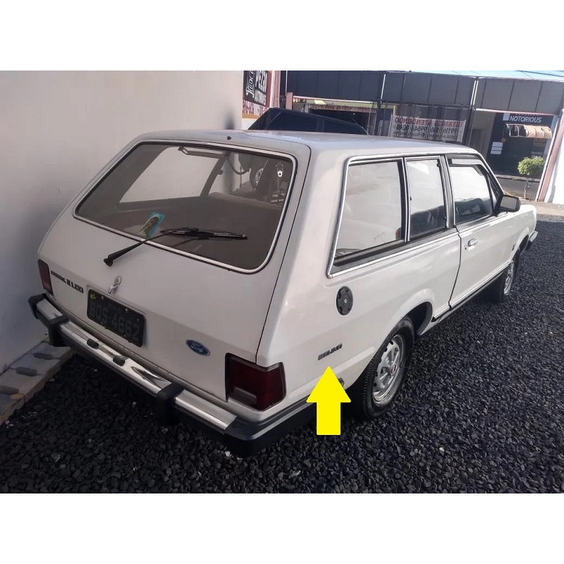 Emblema Lateral Traseira Belina II até 1984 Prata Novo - Unitário