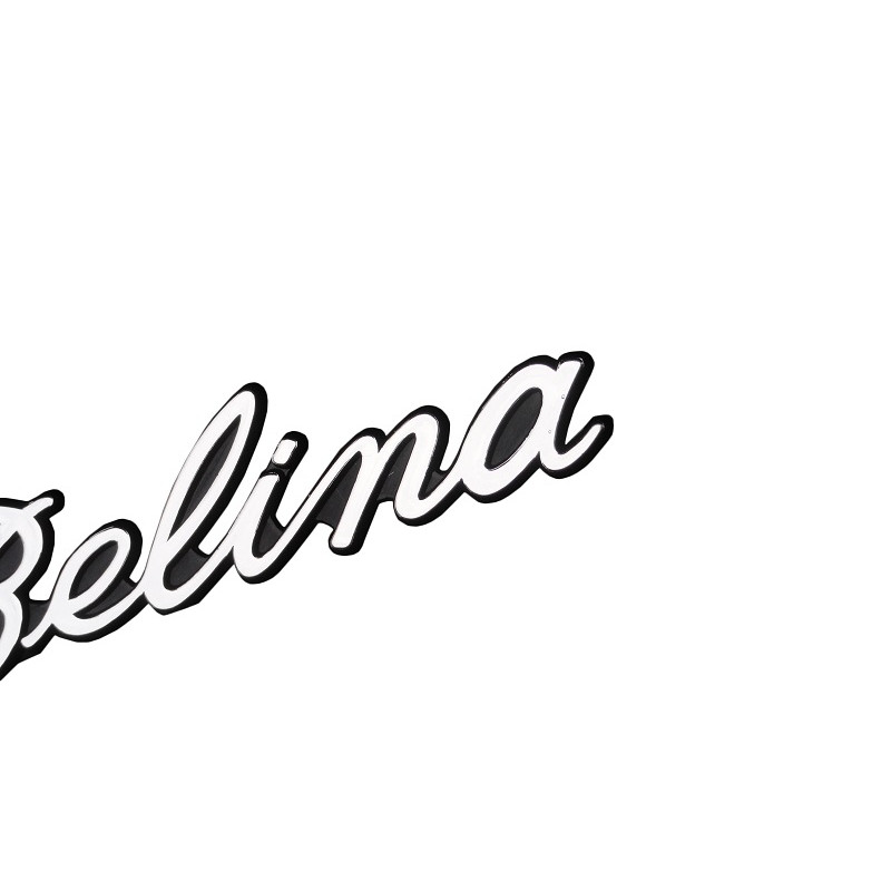 Emblema Belina I e II Manuscrito Plástico Cromado Unitário
