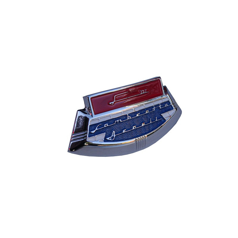 Emblema Escudo Gravata Frontal Lambretta Li Vermelho e Azul Reprodução Novo