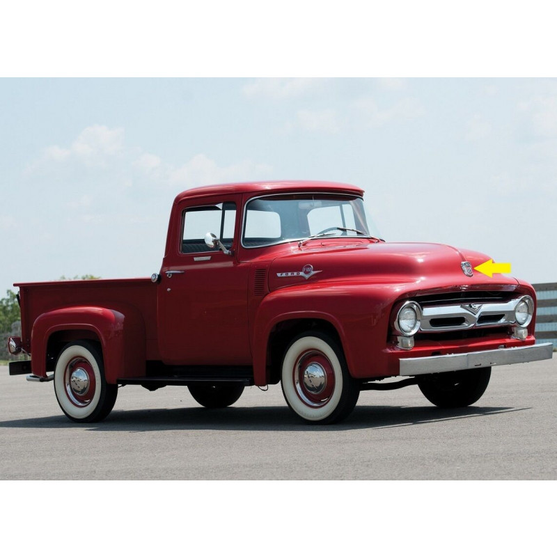 Emblema Capô Ford F-100 F-350 F-600 1953 a 1956 Importado