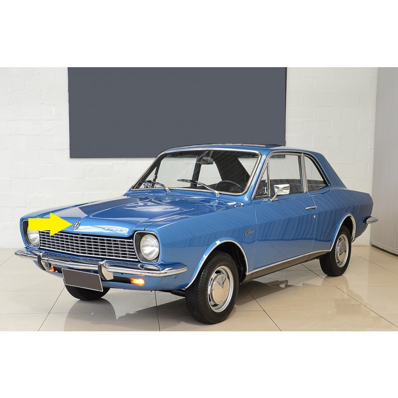 Emblema Cavalinho do Capô Prata Corcel I Belina I 75 a 77